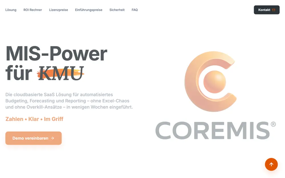 Website von CoreMIS