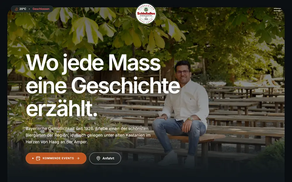 Website von Schlossallee Haag