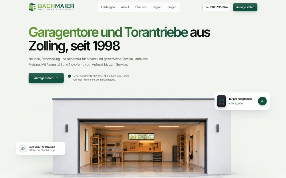 Website von Bachmaier