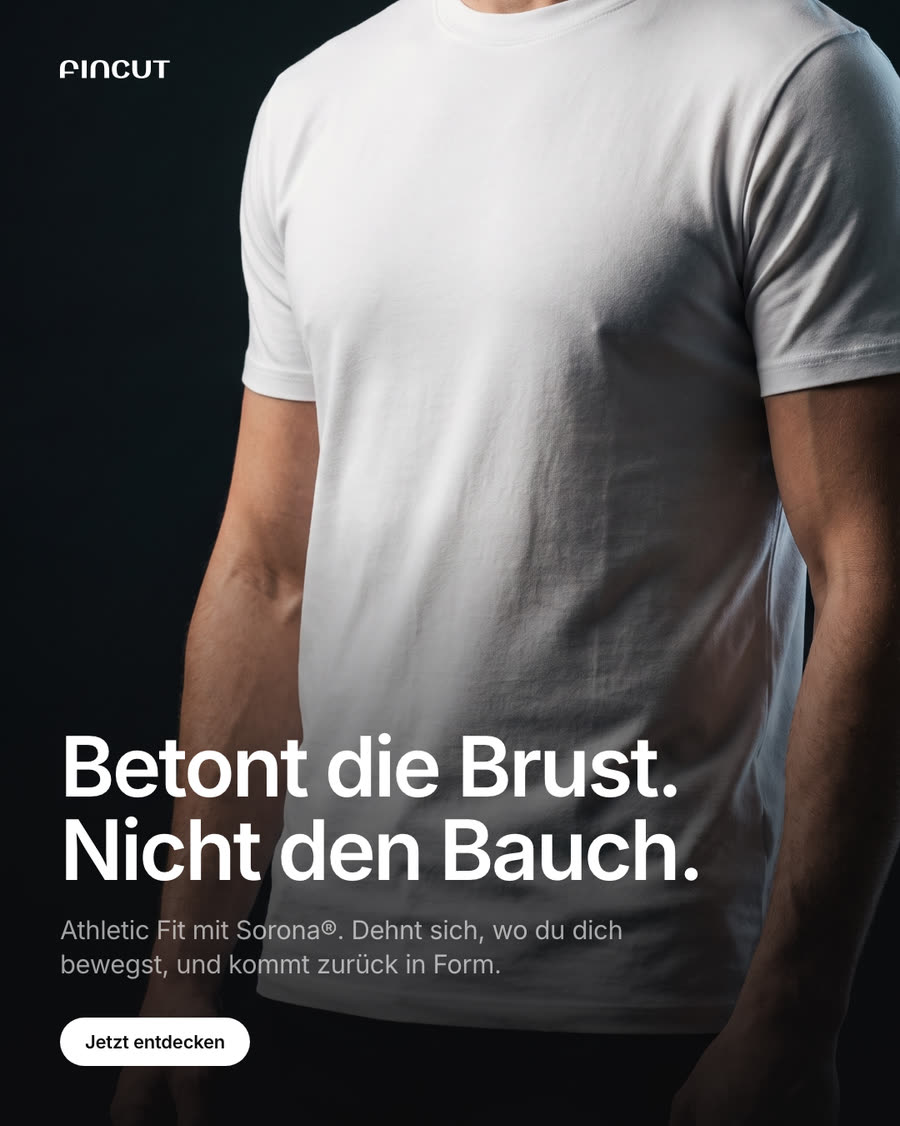 Betont die Brust. Nicht den Bauch.